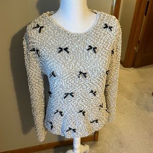 Lauren Conrad Knitted Bow Tie Sweater
